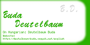 buda deutelbaum business card
